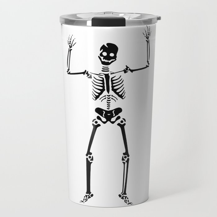 Dancing Skeleton. Travel Mug