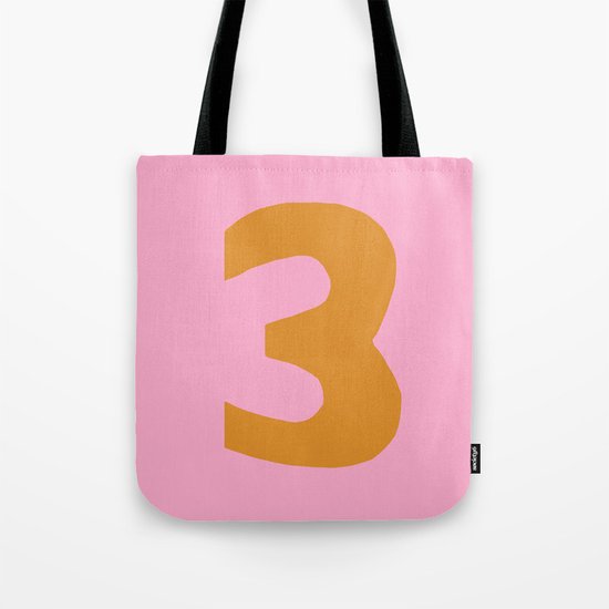Number 3 Tote Bag