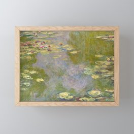 Claude Monet Water Lilies (1919) Framed Mini Art Print
