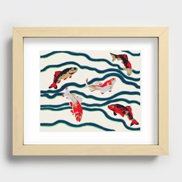 Art Nouveau Fish Recessed Framed Print