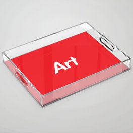 Art (RED) Acrylic Tray