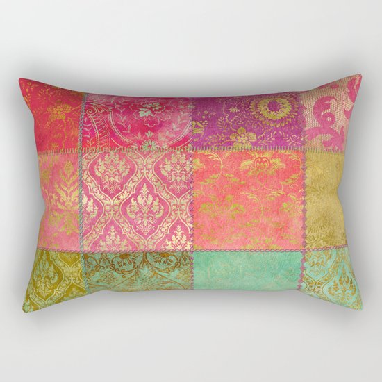 Royal Patchwork Rectangular Pillow