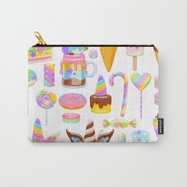 unicorn-rainbow-sweets-set-assorted-candies-cookies-cakes Carry-All Pouch