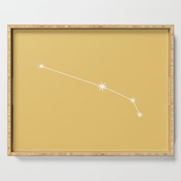 ARIES Sunshine Yellow – Zodiac Astrology Star Constellation Serving Tray