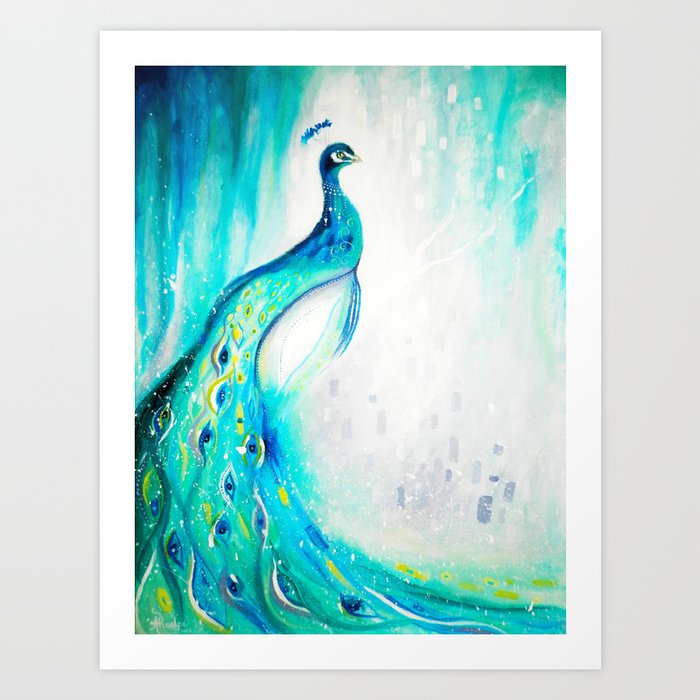 Peacock Painting Art Print By Angypaints Society6