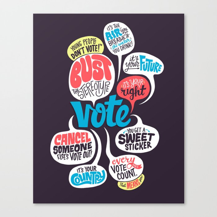 Vote! Canvas Print
