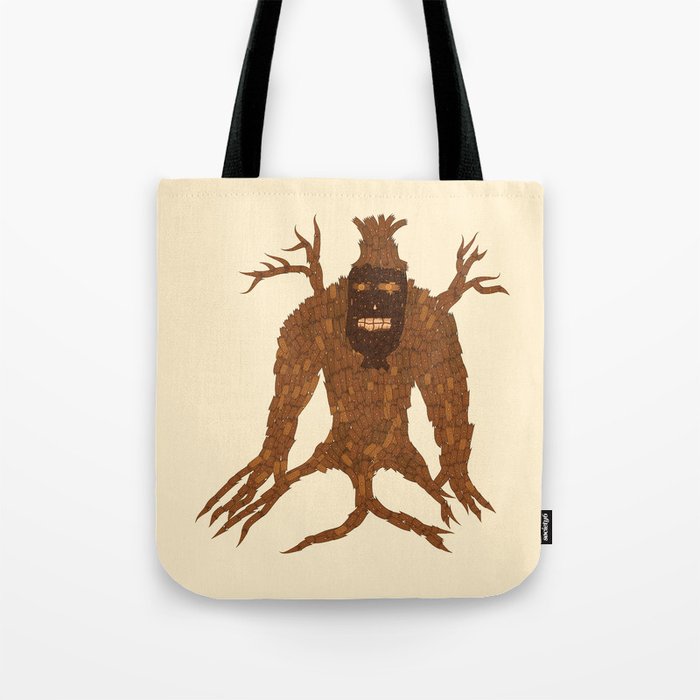 Tree Stitch Monster Tote Bag