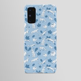 Woodland creatures in blue Android Case