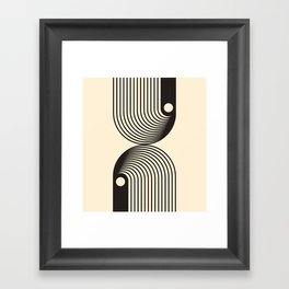 Abstraction_SUNSHINE_CONNECT_LOOP_BALANCE_POP_ART_0426B Framed Art Print