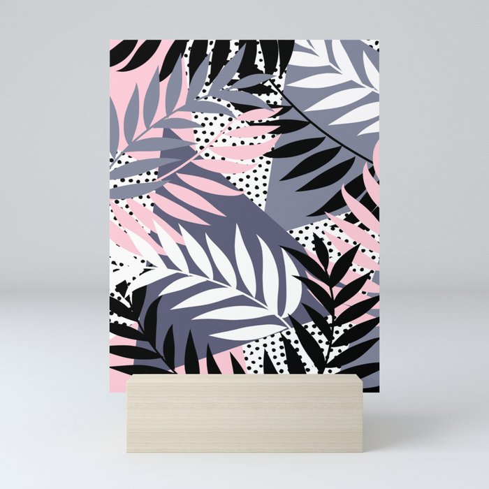 Palms on Polka Dots Mini Art Print