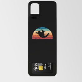 Retro Base jumping Sunset Vintage skydiver Sunrise Android Card Case