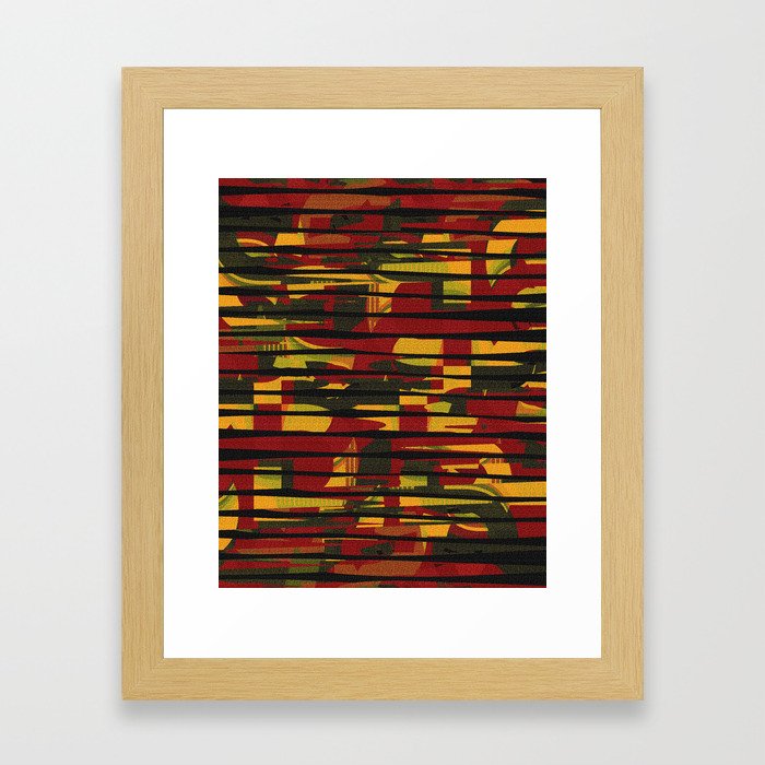 Rasta colors background Framed Art Print