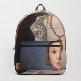 Agnolo Bronzino - Portrait of Bia de' Medici Backpack | Vintage, Kid, Wallart, Illustration, Littlegirl, Girl, Old, Artprint, Poster, Child 