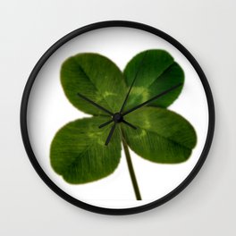 Four Leaf Clover Wall Clock