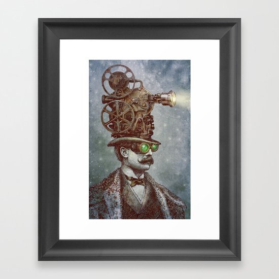 The Projectionist (colour option) Framed Art Print