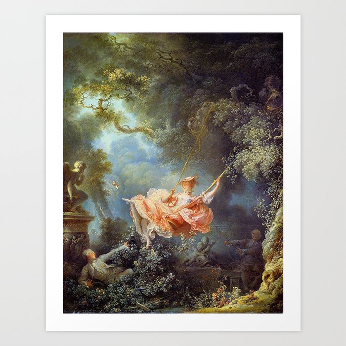 Jean-Honoré Fragonard - The Swing Kunstdrucke Jean-Honoré Fragonard - The Swing Kunstdrucke