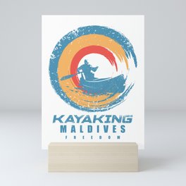 maldives Kayak Adventure Mini Art Print