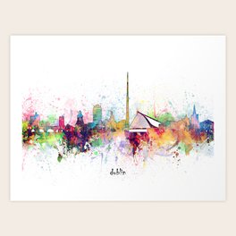Skyline Watercolor Art Prints For Any Decor Style Society6