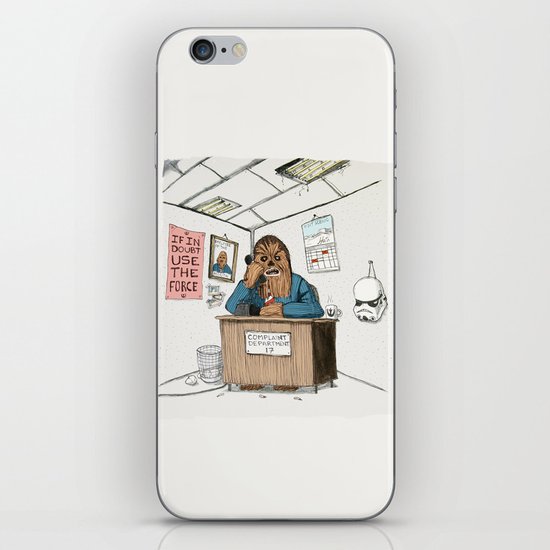 Chewwie at work iPhone Skin