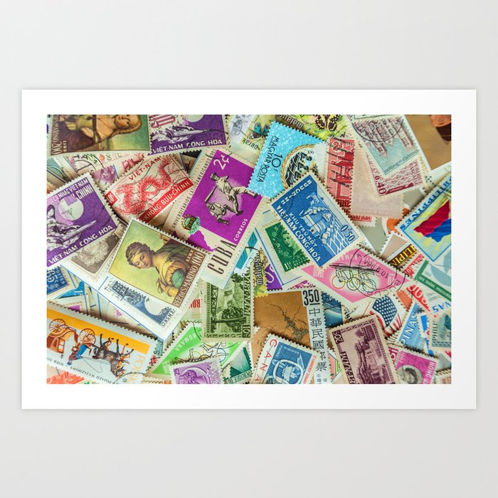 Stamps Art Print