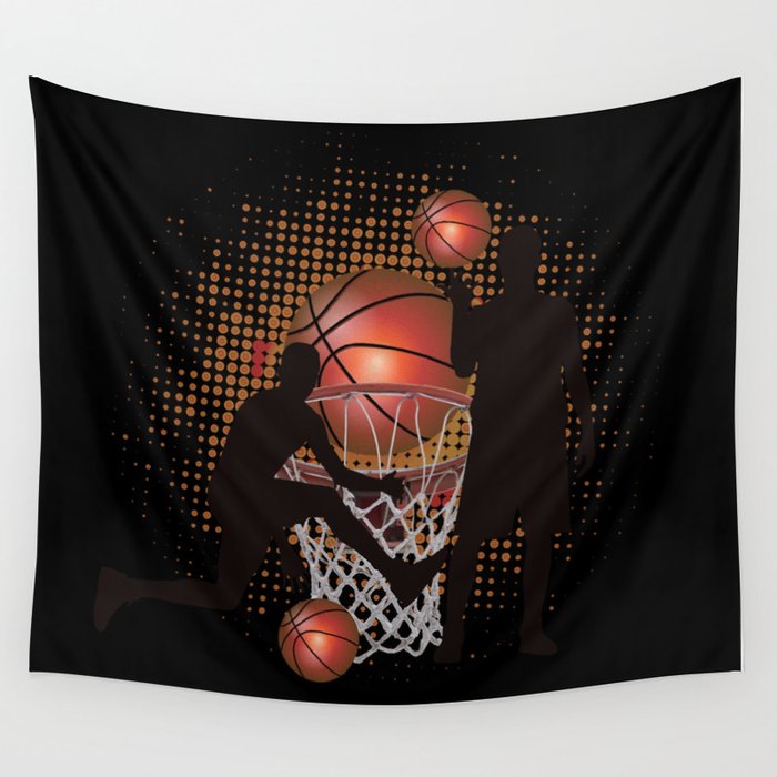 Basketball Sport Play Wall Tapestry