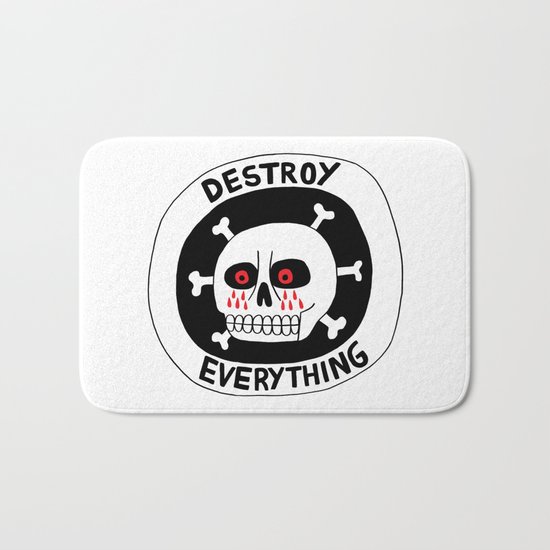 DESTROY EVERYTHING Bath Mat