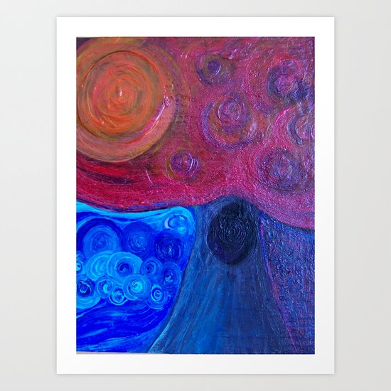 The Moon Tree Art Print