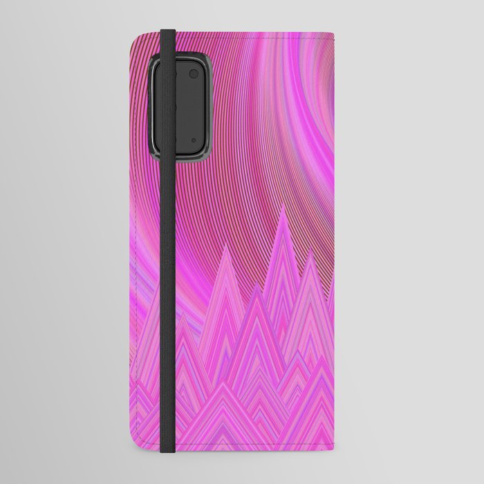 Pink Mountains Android Wallet Case