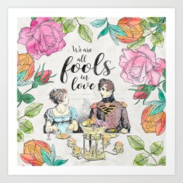 Pride and Prejudice - Fools in Love Art Print