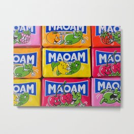 MAOAM candy Metal Print | Lemon, Snak, Color, Pink, Photo, Red, Yellow, Cherry, Food, Orange 