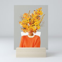 I Saw You Flower in the reflection of my Soul Mini Art Print