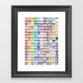 The Unofficial Brick Color Guide (2nd Edition) Framed Art Print