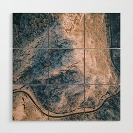 Glimpse from above, trees aerial winter Wood Wall Art