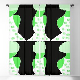 Woman At The Meadow Vintage Dark Style Pattern 31 Blackout Curtain