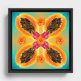 Pitayas and Papayas v2 Framed Canvas