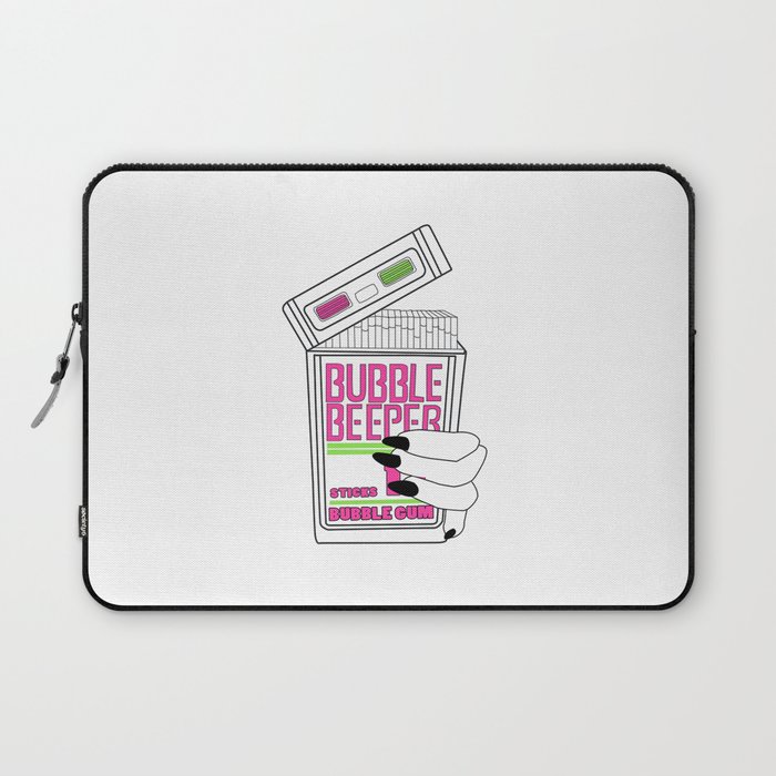 90s Bubble Beeper Chewing Gum With Gothic Nails Laptop Sleeve By Laurenvauren Society6 Early 90s wrigley extra classic gum commercial. society6
