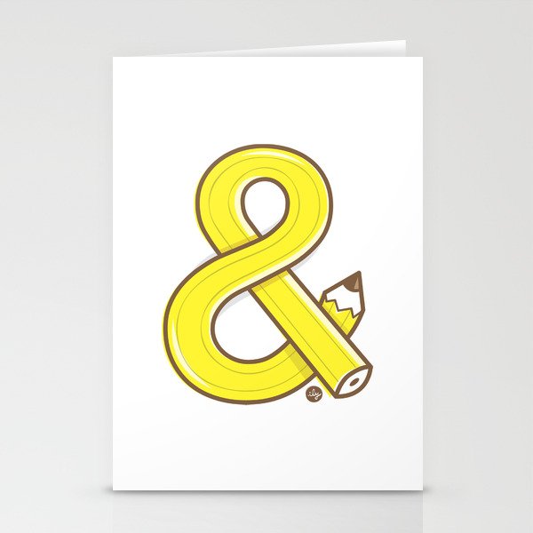 Ampersand pencil Stationery Cards