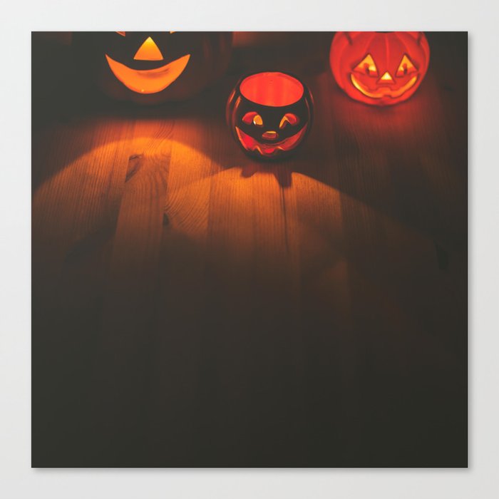 Halloween Jack-o-Lantern Pumpkins Canvas Print
