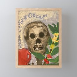 Death before decaf Framed Mini Art Print