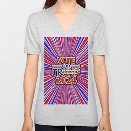 Vote for Trump 2024 V Neck T Shirt