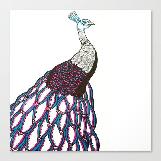 Queen Peacock Canvas Print