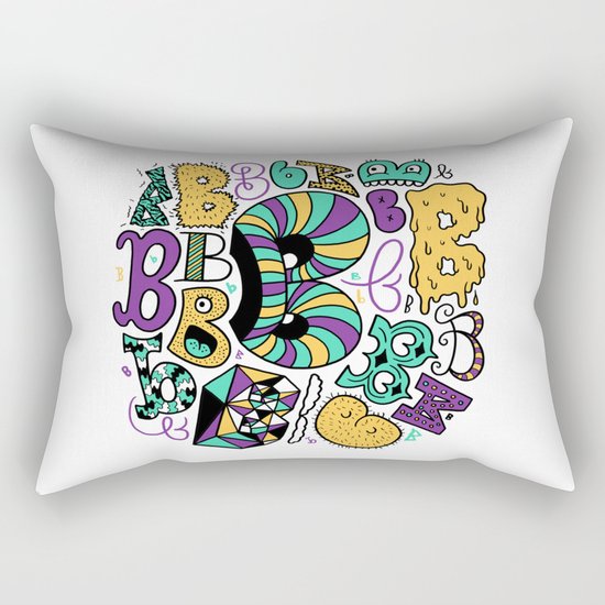 All the B's Rectangular Pillow