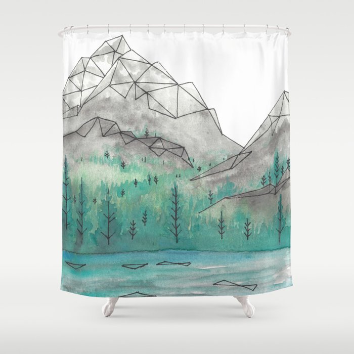 Mountain Shower Curtain Off 51, Mountain Shower Curtain