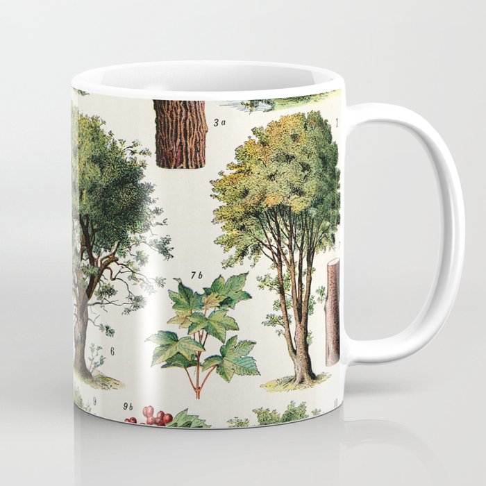 Adolphe Millot - Arbres A - French vintage botanical poster Coffee Mug