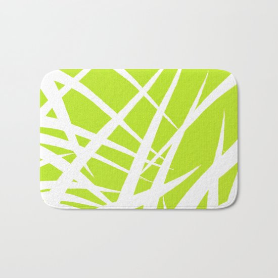 into the wind/green Bath Mat