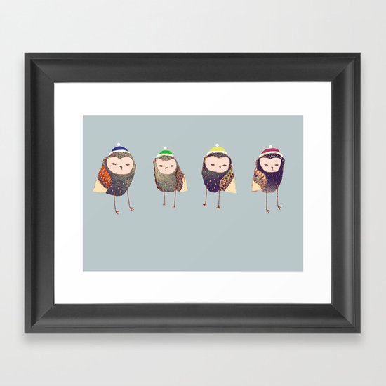Owls. Framed Art Print