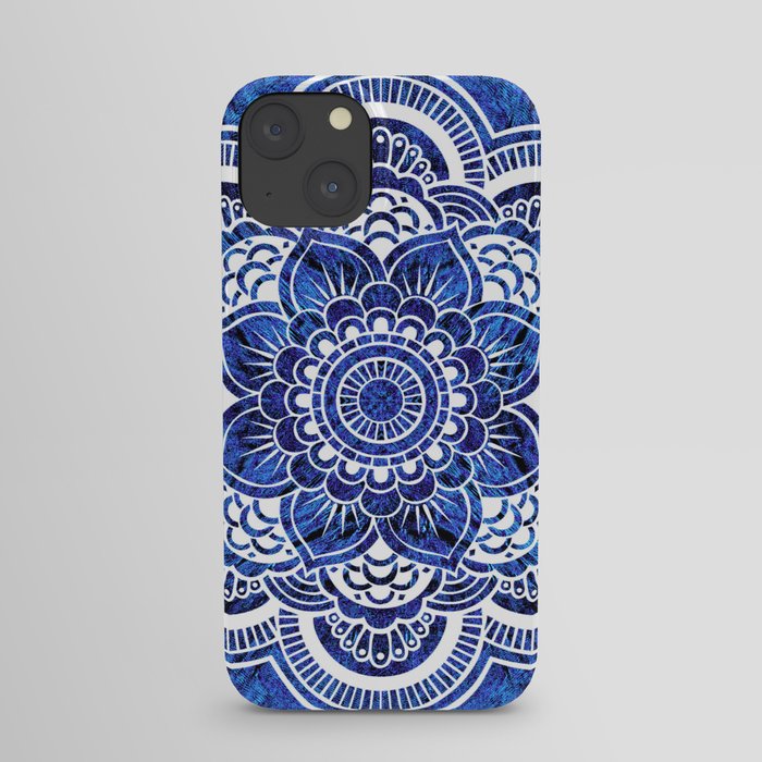 Mandala Blue Colorburst iPhone Case