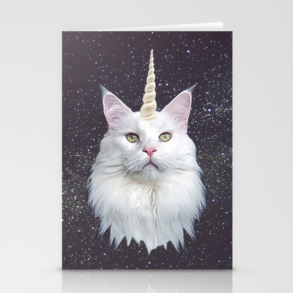 Unicorn Cat Stationery Cards