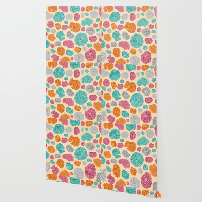 Shrooms Wallpaper By Sohifa Society6