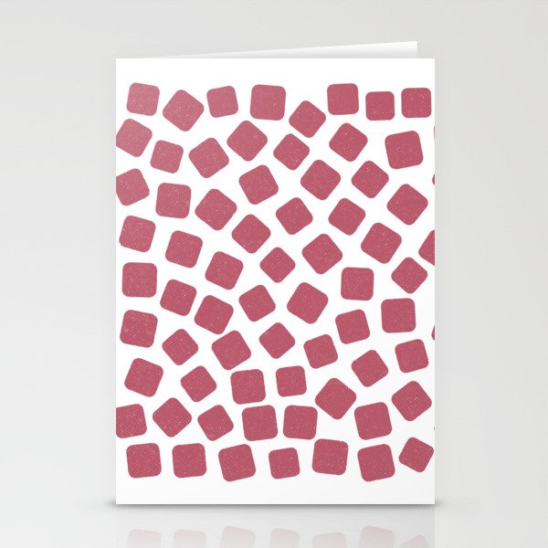 Red Gummies Pattern (Sweets) Stationery Cards